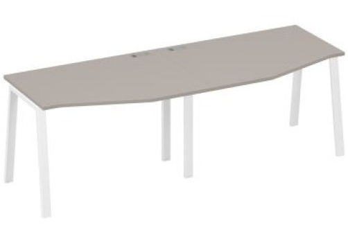 Станция рабочая эргономичная 2х120 Мира Трио, цвет мокко премиум + белый