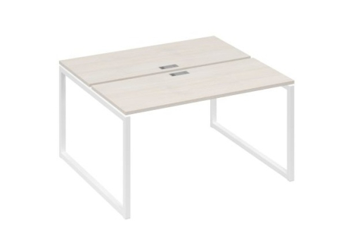 Рабочая станция (2х140) Мира Одри, цвет дуб шамони + белый