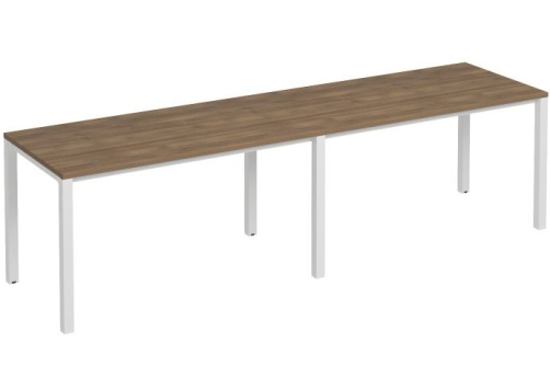 Рабочая станция (2х140) Прайм Металл 50, цвет шамони темный + белый