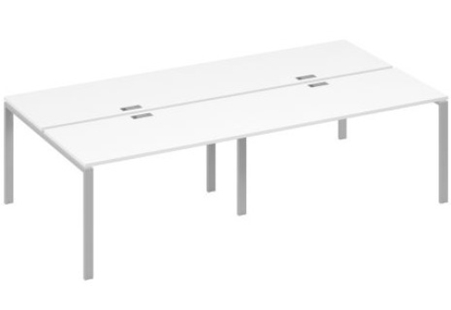 Рабочая станция (4х140) Мира Нумо, цвет белый премиум + серый