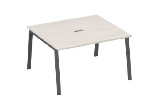 Стол для переговоров Мира Трио, цвет дуб шамони + антрацит