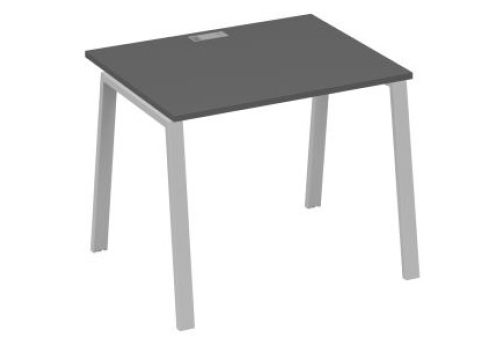 Стол письменный Мира Трио, цвет антрацит премиум + серый