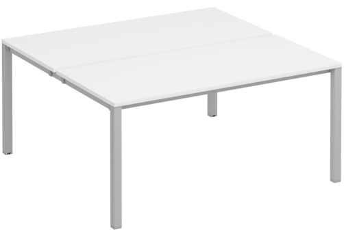 Рабочая станция (2х160) Прайм Металл 50, цвет белый + серый