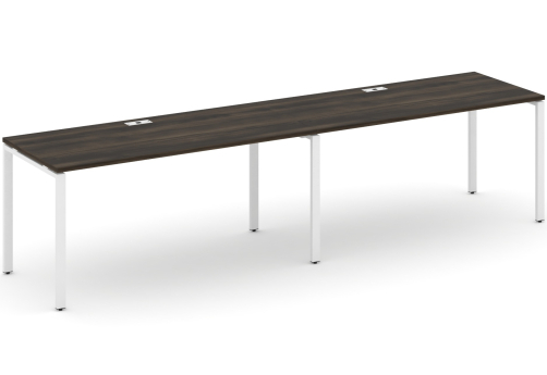 Рабочая станция на 2 места Динен, цвет дуб мали-белый