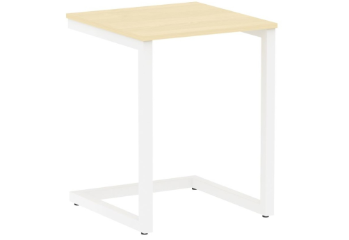 Стол письменный, цвет клен + белый