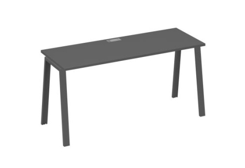 Стол письменный Мира Трио, цвет антрацит премиум + антрацит