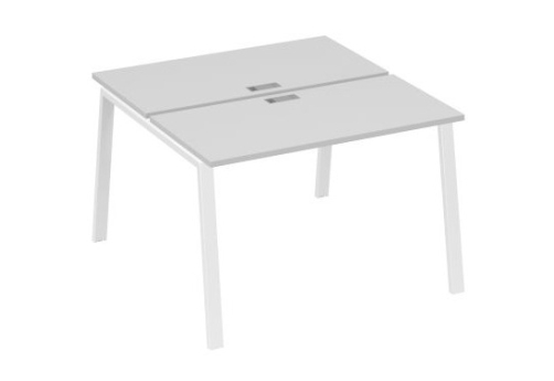 Рабочая станция 2х120 Мира Трио, цвет серый + белый