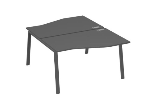 Станция рабочая эргономичная 2х140 Мира Трио, цвет антрацит премиум + антрацит