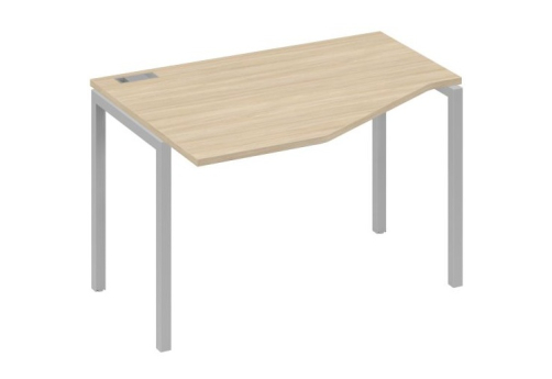 Стол эргономичный левый Техно Мира Лофт, цвет дуб скандинавский + серый