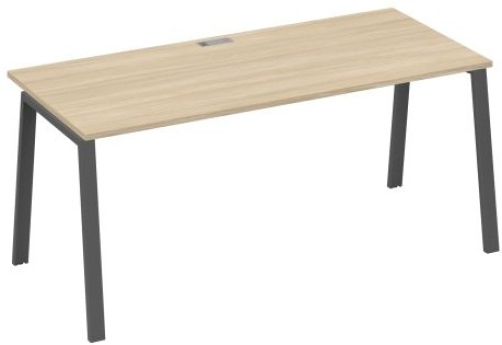 Стол письменный Мира Трио, цвет дуб скандинавский + антрацит