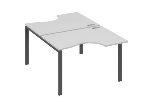 Рабочая станция эргономичная (2х120) Мира Нумо, цвет серый + антрацит