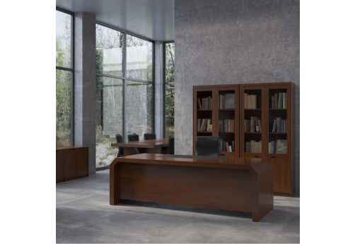 Стол письменный Ленокс, цвет темный орех