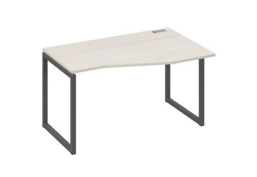 Стол эргономичный правый Мира Одри, цвет дуб шамони + антрацит