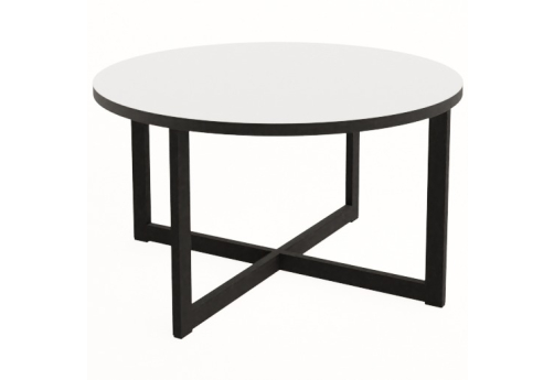Стол журнальный круглый Винси 2, цвет белый