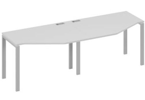 Рабочая станция эргономичная (2х120) Мира Нумо, цвет серый + серый