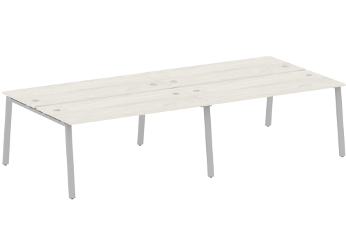 Стол на 4 рабочих места, цвет дуб новара