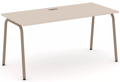 Стол рабочий (с лючком), цвет капучино