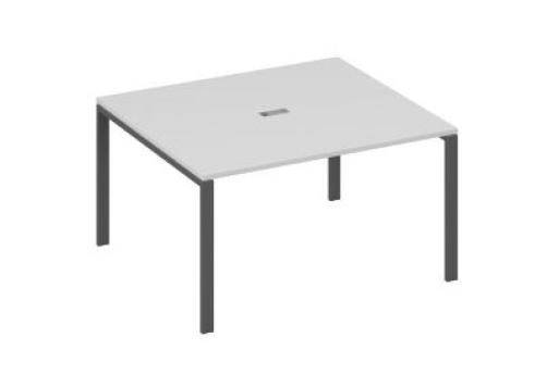 Стол для переговоров прямоугольный Мира Нумо, цвет серый + антрацит