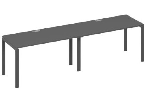 Рабочая станция (2х140) Мира Нумо, цвет антрацит премиум + антрацит