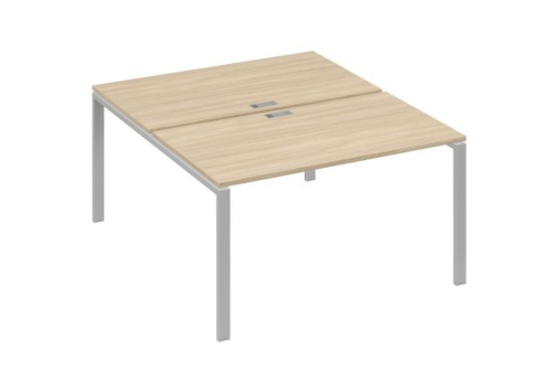 Рабочая станция (2х140) Мира Нумо, цвет дуб скандинавский + серый