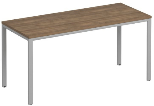 Стол письменный на металлокаркасе Прайм Металл 25, цвет шамони темный + серый