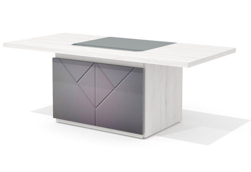 Стол для руководителя с траверсом Нордвик, цвет дуб