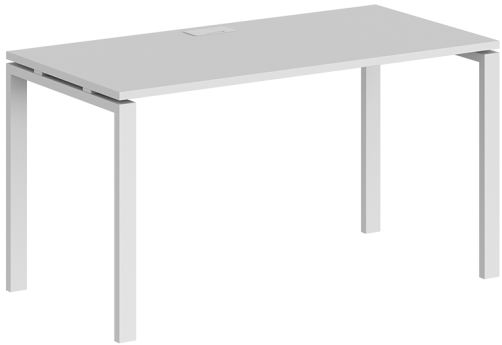 Стол рабочий Индиго Сет, цвет белый + белый