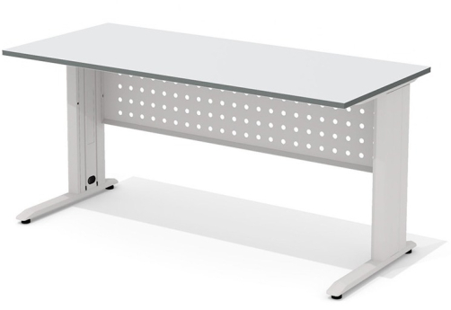 Стол письменный на металлокаркасе Колибри, цвет светло-серый