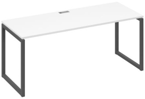 Стол письменный Мира Одри, цвет белый премиум + антрацит