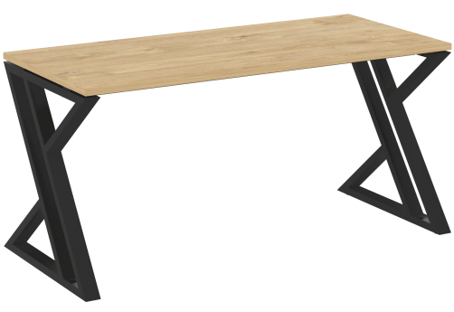 Стол рабочий Европа, цвет тиквуд светлый + черный