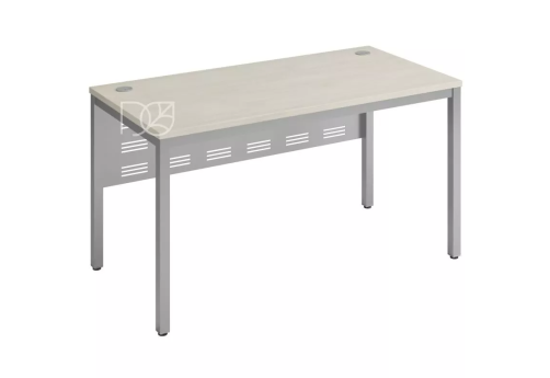 Стол прямой (экран - металл), цвет шамони светлый