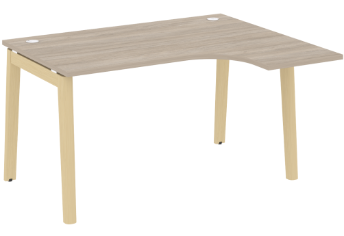 Стол эргономичный правый, цвет дуб аттик