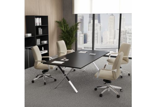 Стол для переговоров Квентин, цвет черный