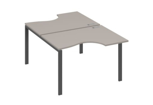 Рабочая станция эргономичная (2х120) Мира Нумо, цвет мокко премиум + антрацит