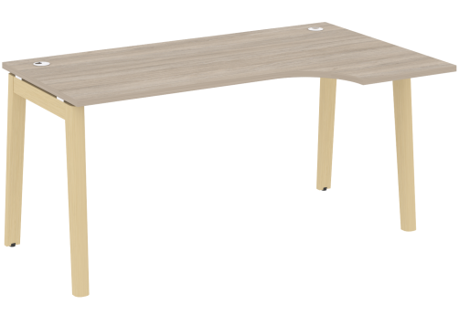 Стол эргономичный правый, цвет дуб аттик