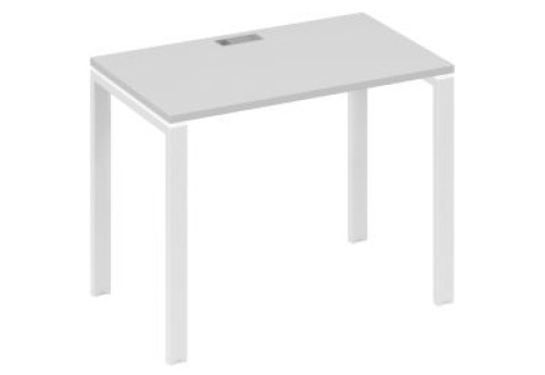 Стол письменный Мира Нумо, цвет серый + белый