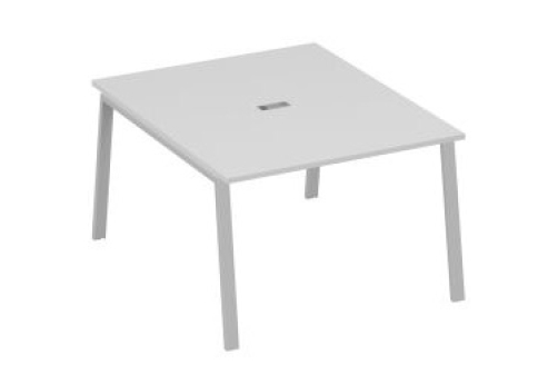 Стол для переговоров Мира Трио, цвет серый + серый