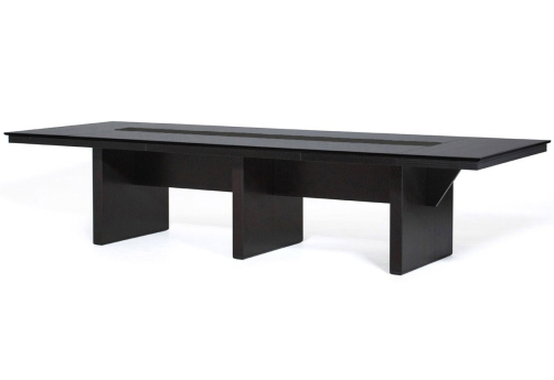 Стол для переговоров Элвис, цвет дуб ферро + черный