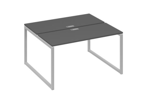Рабочая станция (2х140) Мира Одри, цвет антрацит премиум + серый