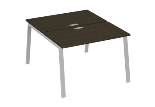 Рабочая станция 2х120 Мира Трио, цвет венге + серый