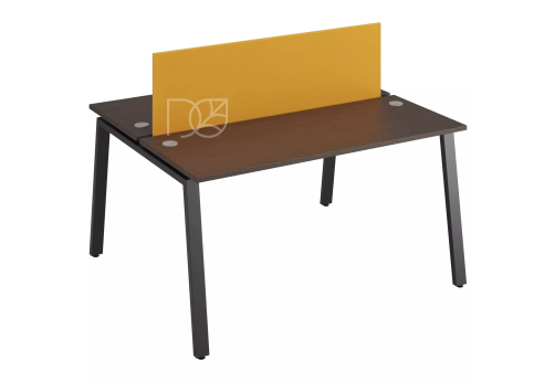 Стол на 2 рабочих места (с просветом), цвет венге