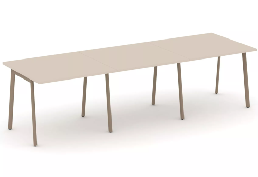 Стол переговорный (тройной), цвет капучино