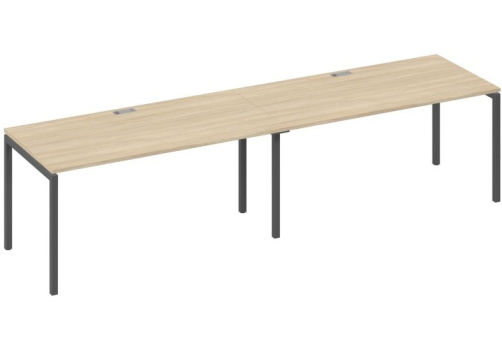 Рабочая станция 2х160 Мира Лофт, цвет дуб скандинавский + антрацит