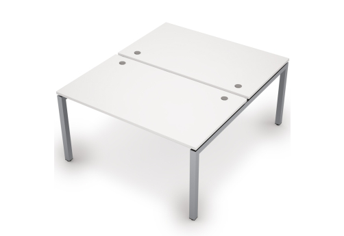 Бенч-система на 2 рабочих места Деко Тренд, цвет белый