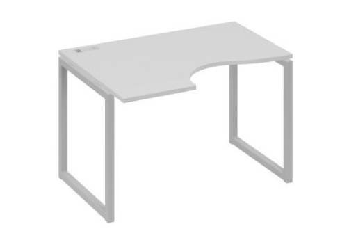 Стол эргономичный левый Мира Одри, цвет серый + серый