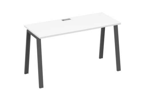 Стол письменный Мира Трио, цвет белый премиум + антрацит