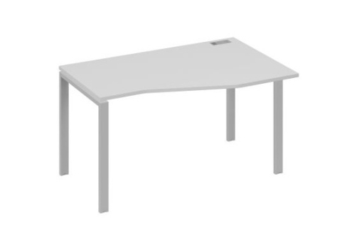 Стол эргономичный правый Мира Нумо, цвет серый + серый