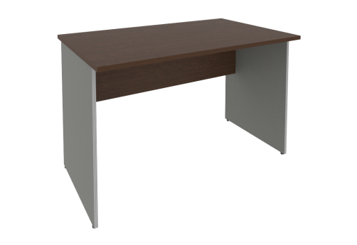 Стол письменный, цвет венге + металлик