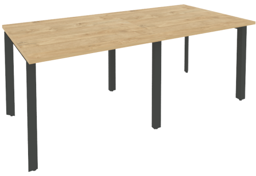 Стол для переговоров (2 столешницы), цвет тиквуд светлый