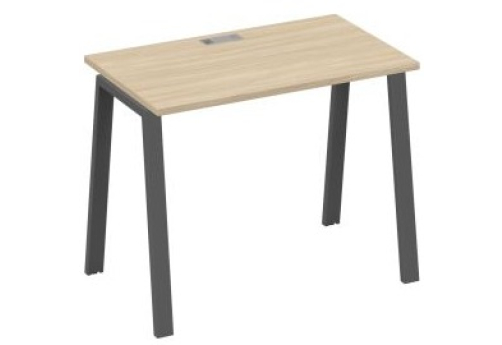 Стол письменный Мира Трио, цвет дуб скандинавский + антрацит